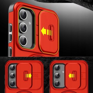 Etui do Samsung S21 Pancerne Czerwone do MagSafe Podstawka Aparatu Case