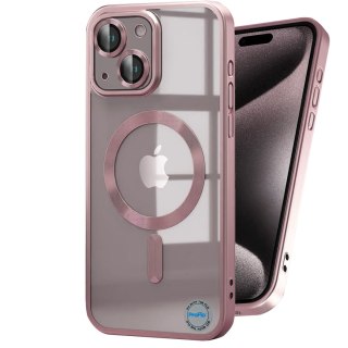 Etui do iPhone 14 Różowe do MagSafe Case Różowy Obudowa Przezroczysty