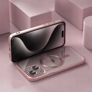 Etui do iPhone 14 Różowe do MagSafe Case Różowy Obudowa Przezroczysty