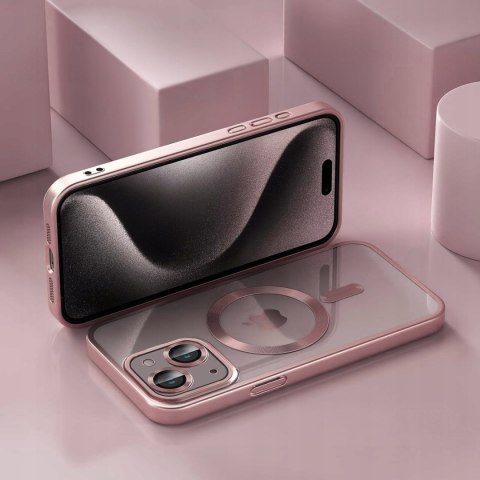 Etui do iPhone 14 Różowe do MagSafe Case Różowy Obudowa Przezroczysty