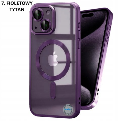 Etui do iPhone 14 Różowe do MagSafe Case Różowy Obudowa Przezroczysty