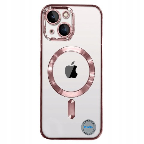 Etui do iPhone 14 do MagSafe Różowe Case Rose Gold Ochrona Aparatu