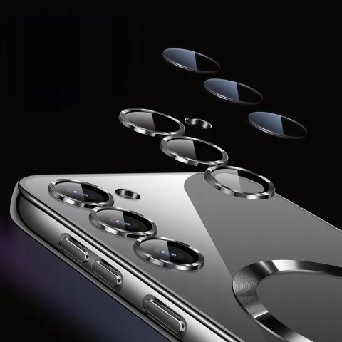 Etui do SAMSUNG S23 PLUS SREBRNE do MagSafe obudowa srebrna matowe ramki