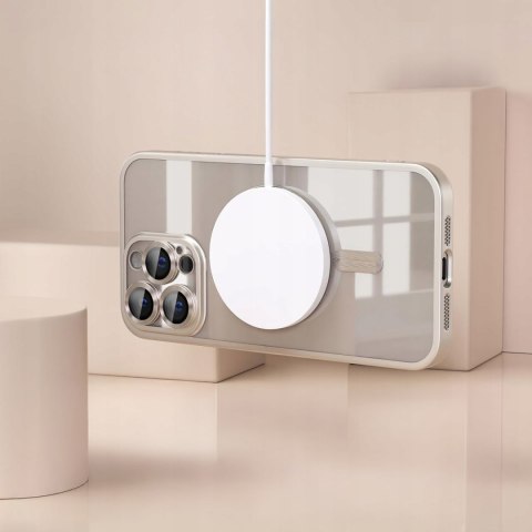 Etui do iPhone 15 Pro Max Kolor Tytan Naturalny do MagSafe Ochrona Aparatów