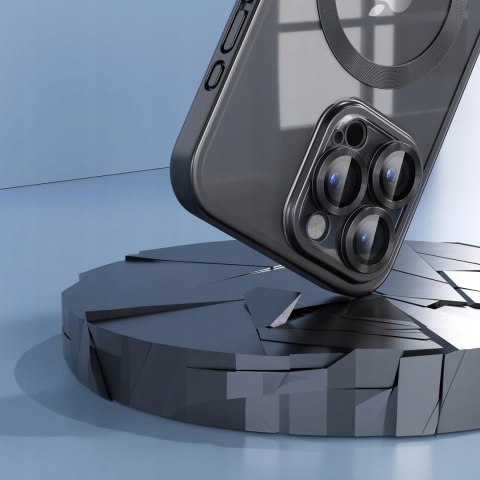 Etui do iPhone 12 Pro 6,1" Czarne matowe do MagSafe kolor czarny mat Case