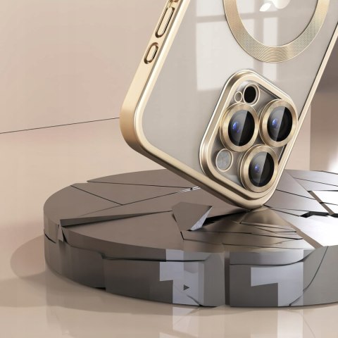 Etui do iPhone 12 Pro 6,1" Złote Matowe do MagSafe kolor Złoty Mat Case