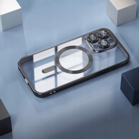 Etui do iPhone 12 Pro Max 6,7" Czarne matowe do MagSafe kolor Czarny Mat