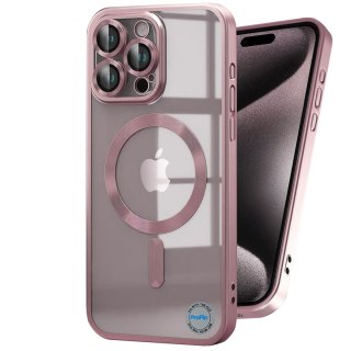 Etui do iPhone 12 Pro Max 6,7" Różowe matowe do MagSafe kolor Rose Gold Mat
