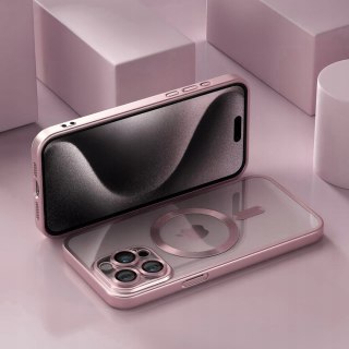 Etui do iPhone 12 Pro Max 6,7" Różowe matowe do MagSafe kolor Rose Gold Mat