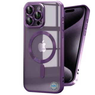 Etui do iPhone 13 Pro 6,1 Fioletowe Matowe do MagSafe Purpurowy Mat Case