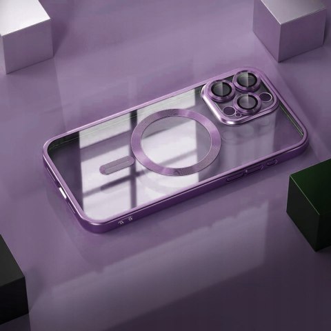Etui do iPhone 13 Pro 6,1 Fioletowe Matowe do MagSafe Purpurowy Mat Case