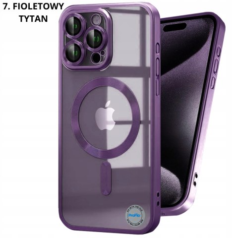 Etui do iPhone 13 Pro Max 6,7" Niebieskie Matowe Tytan Niebieski do MagSafe