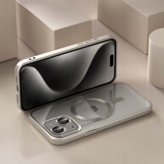 Etui do iPhone 14 kolor Tytan Naturalny Matowe do MagSafe bezbarwne Case