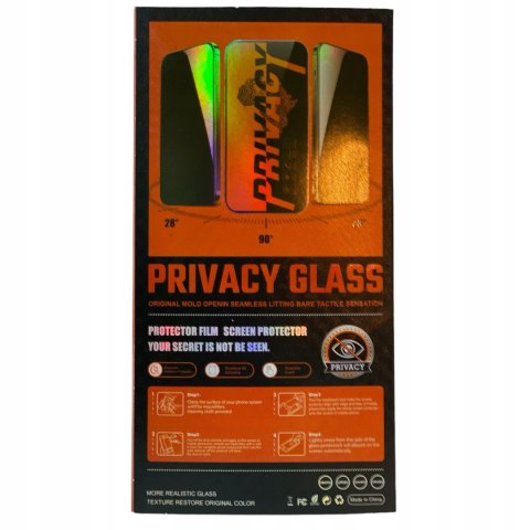 Szkło hartowane do iPhone 13 PRO MAX 6,7" prywatyzujące wytrzymałe