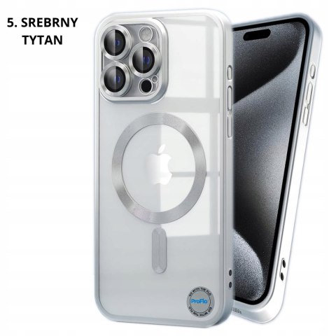 Etui do iPhone 15 Pro Max Kolor Tytan Naturalny Mat do MagSafe